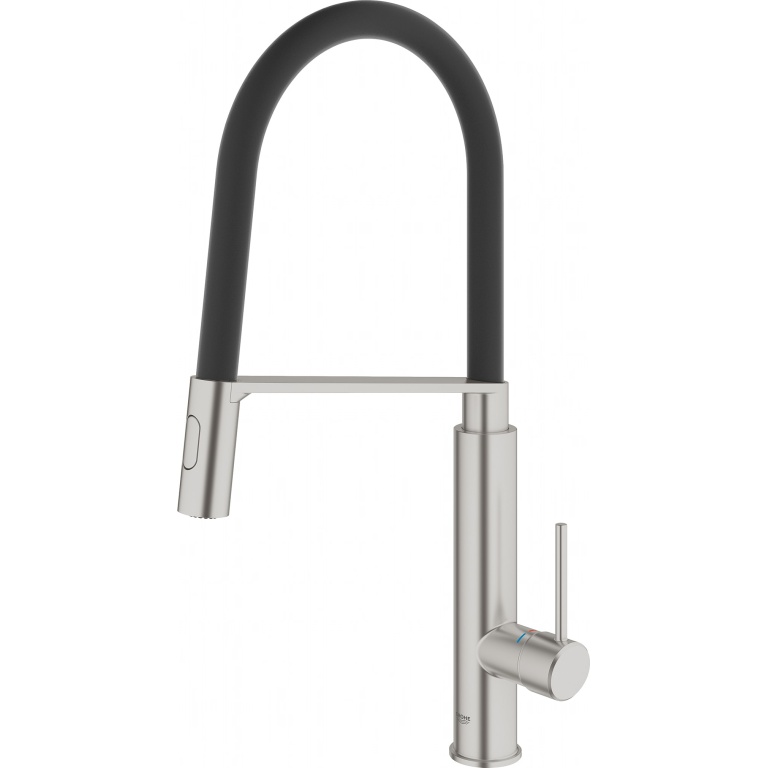 Grohe Essence Professional korkea juoksuputki, joustoletkut, kromi