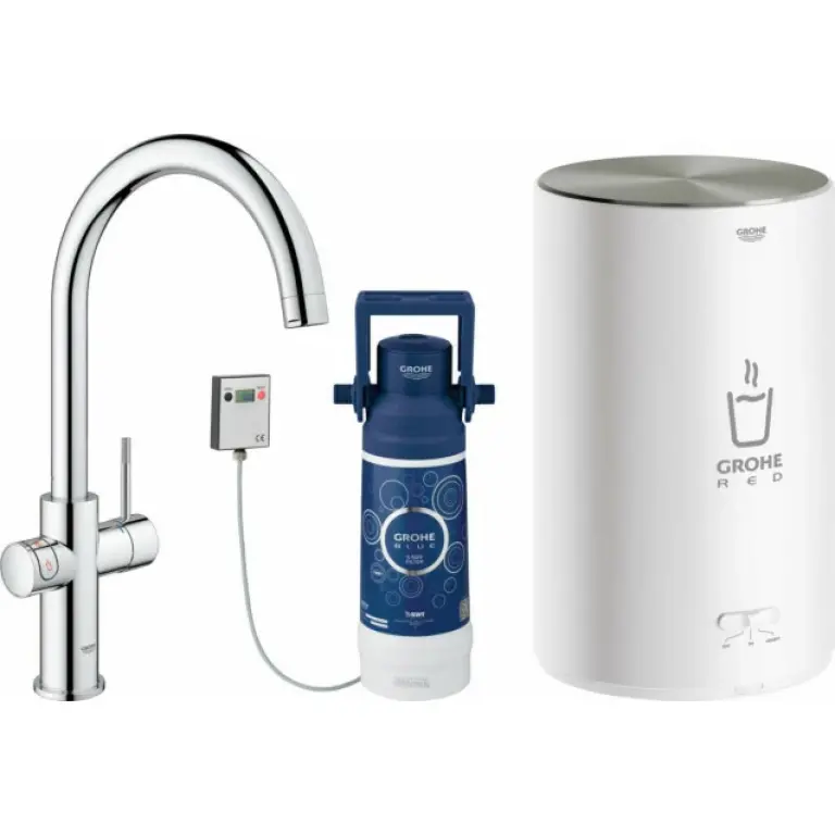 Grohe Red Duo C-juoksuputki, M-koon boileri, kromi