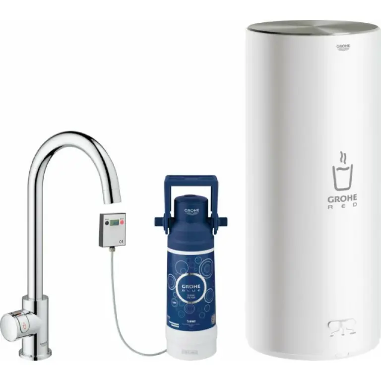 Grohe Red Mono C-juoksuputki, L-koon boileri, kromi