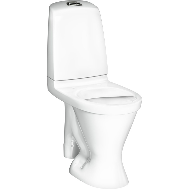 Gustavsberg Nautic 1596 2-huuhtelu, korkea, kanneton, Hygienic Flush, S-lukko