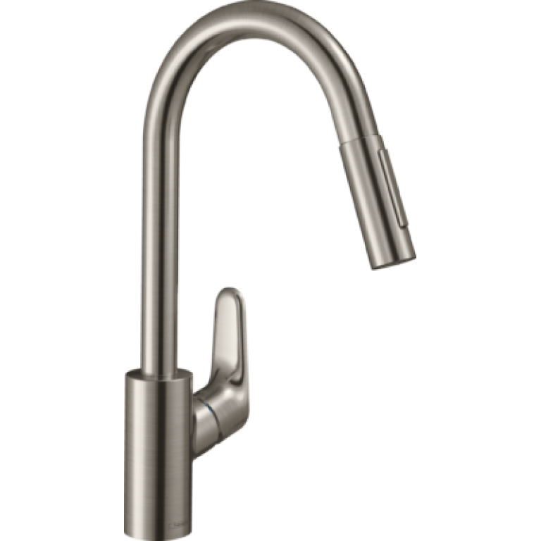 Hansgrohe Focus M41 240 ulosvedettävä pesin, ruostumaton teräspinta 31815800