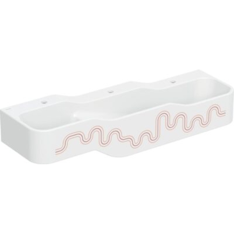 Geberit Bambini 1400x390x300 mm, karmiininpunainen, hanareiällä