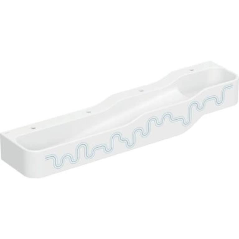 Geberit Bambini 1800x390x300 mm, valtamerensininen, hanareiällä